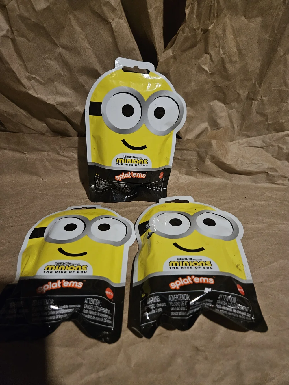 Mattel Minions Yellow Splat'ems Party Favor Pack
